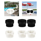 Maxbell Pool Umbrella Adapter Insert Swimming Pool Umbrellas Umbrella Sleeve Adapter Black 1pcs