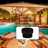 Maxbell Pool Umbrella Adapter Insert Swimming Pool Umbrellas Umbrella Sleeve Adapter Black 1pcs