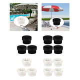 Maxbell Pool Umbrella Adapter Insert Swimming Pool Umbrellas Umbrella Sleeve Adapter Black 3pcs