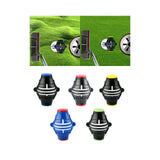 Maxbell Golf Ball Liner Durable Golf Ball Marker Stencil for Training Outdoor Sports Black Blue