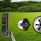 Maxbell Golf Ball Liner Durable Golf Ball Marker Stencil for Training Outdoor Sports Black Blue