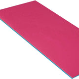 Maxbell Water Floating Mat Roll up Mattress Foam Floating Pad Adults Pool Float Raft Blue and Pink