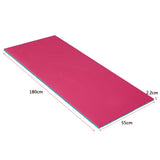 Maxbell Water Floating Mat Roll up Mattress Foam Floating Pad Adults Pool Float Raft Blue and Pink