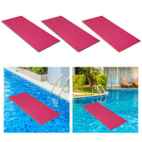 Maxbell Water Floating Mat Roll up Mattress Foam Floating Pad Adults Pool Float Raft Blue and Pink