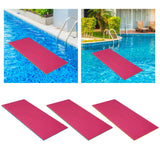 Maxbell Water Floating Mat Roll up Mattress Foam Floating Pad Adults Pool Float Raft Blue and Pink