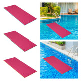 Maxbell Water Floating Mat Roll up Mattress Foam Floating Pad Adults Pool Float Raft Blue and Pink