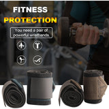 Maxbell Sport Wrist Brace Wrist Band for Right Left Hand Fitness Wrist Support Brace Brown