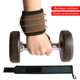 Maxbell Sport Wrist Brace Wrist Band for Right Left Hand Fitness Wrist Support Brace Brown