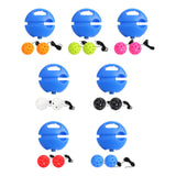 Maxbell Pickleball Trainer Baseboard with 40 Holes Pickleball Ball Rope for Beginner orange