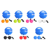 Maxbell Pickleball Trainer Baseboard with 40 Holes Pickleball Ball Rope for Beginner orange