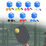 Maxbell Pickleball Trainer Baseboard with 40 Holes Pickleball Ball Rope for Beginner orange