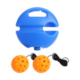 Maxbell Pickleball Trainer Baseboard with 40 Holes Pickleball Ball Rope for Beginner orange