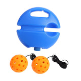 Maxbell Pickleball Trainer Baseboard with 40 Holes Pickleball Ball Rope for Beginner orange