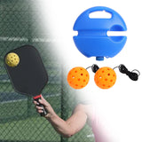 Maxbell Pickleball Trainer Baseboard with 40 Holes Pickleball Ball Rope for Beginner orange