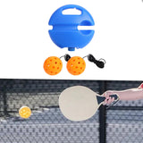 Maxbell Pickleball Trainer Baseboard with 40 Holes Pickleball Ball Rope for Beginner orange