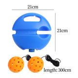 Maxbell Pickleball Trainer Baseboard with 40 Holes Pickleball Ball Rope for Beginner orange