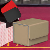 Maxbell Card Holder Display Holds 100 Cards Protective Trading Card Deck Storage Box Khaki