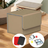 Maxbell Card Holder Display Holds 100 Cards Protective Trading Card Deck Storage Box Khaki