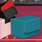 Maxbell Card Holder Display Holds 100 Cards Protective Trading Card Deck Storage Box Blue