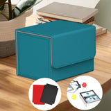 Maxbell Card Holder Display Holds 100 Cards Protective Trading Card Deck Storage Box Blue