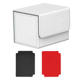 Maxbell Card Holder Display Holds 100 Cards Protective Trading Card Deck Storage Box White