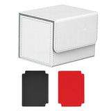 Maxbell Card Holder Display Holds 100 Cards Protective Trading Card Deck Storage Box White