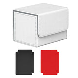 Maxbell Card Holder Display Holds 100 Cards Protective Trading Card Deck Storage Box White