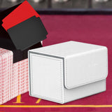 Maxbell Card Holder Display Holds 100 Cards Protective Trading Card Deck Storage Box White