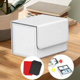 Maxbell Card Holder Display Holds 100 Cards Protective Trading Card Deck Storage Box White