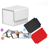 Maxbell Card Holder Display Holds 100 Cards Protective Trading Card Deck Storage Box White