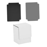 Maxbell Card Deck Box with 2 Dividers Fits 100+ for Collectible Trading Cards Sturdy White