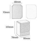 Maxbell Card Deck Box with 2 Dividers Fits 100+ for Collectible Trading Cards Sturdy White