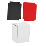 Maxbell Card Deck Box Holder with 2 Dividers Fits 100+ Versatile Sturdy 8x7.8x10.3cm White