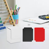 Maxbell Card Deck Box Holder with 2 Dividers Fits 100+ Versatile Sturdy 8x7.8x10.3cm White
