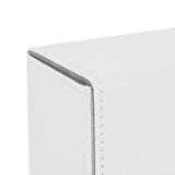 Maxbell Card Deck Box Holder with 2 Dividers Fits 100+ Versatile Sturdy 8x7.8x10.3cm White