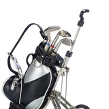 Maxbell Mini Golf Pens with Golf Bag Holder with Cart for Any Golf Enthusiast Sturdy Black Silver