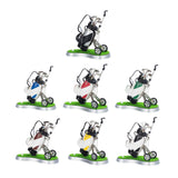 Maxbell Mini Golf Pens with Golf Bag Holder with Cart for Any Golf Enthusiast Sturdy Black Silver