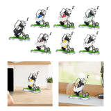 Maxbell Mini Golf Pens with Golf Bag Holder with Cart for Any Golf Enthusiast Sturdy Black Silver