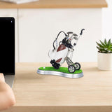 Maxbell Mini Golf Pens with Golf Bag Holder with Cart for Any Golf Enthusiast Sturdy White Brown