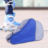 Maxbell Roller Skate Bag Durable Case for Figure Skates Quad Skates Ice Hockey Skate Blue