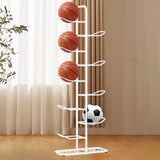 Maxbell Ball Storage Shelf 3 Tiers Ball Rack for Football Tennis Rackets Sports Gear 58cmx23.5cmx146cm