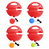 Maxbell Pickleball Trainer Pickleball Ball with Cord Rebound Practice Ball for Sport Red with Red Ball