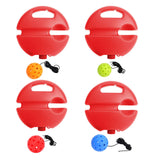 Maxbell Pickleball Trainer Pickleball Ball with Cord Rebound Practice Ball for Sport Red with Red Ball
