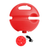 Maxbell Pickleball Trainer Pickleball Ball with Cord Rebound Practice Ball for Sport Red with Red Ball