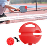 Maxbell Pickleball Trainer Pickleball Ball with Cord Rebound Practice Ball for Sport Red with Red Ball