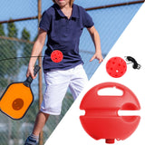 Maxbell Pickleball Trainer Pickleball Ball with Cord Rebound Practice Ball for Sport Red with Red Ball