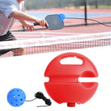 Maxbell Pickleball Trainer Pickleball Ball with Cord Rebound Practice Ball for Sport Red with Blue Ball