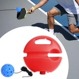 Maxbell Pickleball Trainer Pickleball Ball with Cord Rebound Practice Ball for Sport Red with Blue Ball