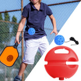 Maxbell Pickleball Trainer Pickleball Ball with Cord Rebound Practice Ball for Sport Red with Blue Ball