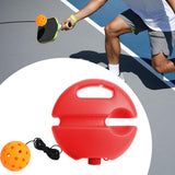 Maxbell Pickleball Trainer Pickleball Ball with Cord Rebound Practice Ball for Sport Red with Orange Ball